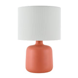 Modern European furniture - White Jute Ceramic Table Lamp - www.oroa.com