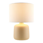 Modern European furniture - White Jute Ceramic Table Lamp - www.oroa.com
