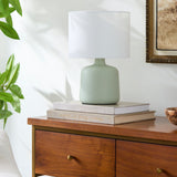Modern European furniture - White Jute Ceramic Table Lamp - www.oroa.com