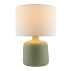 Modern European furniture - White Jute Ceramic Table Lamp - www.oroa.com