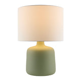 Modern European furniture - White Jute Ceramic Table Lamp - www.oroa.com