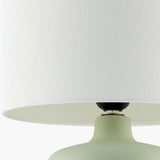 Modern European furniture - White Jute Ceramic Table Lamp - www.oroa.com