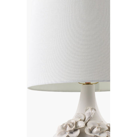  Modern European furniture - Glazed Cream Ceramic Table Lamp - www.oroa.com