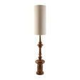 Modern European furniture - Cylindrical Linen Shade Floor Lamp - www.oroa.com