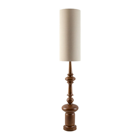 Modern European furniture - Cylindrical Linen Shade Floor Lamp - www.oroa.com