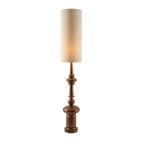 Modern European furniture - Cylindrical Linen Shade Floor Lamp - www.oroa.com