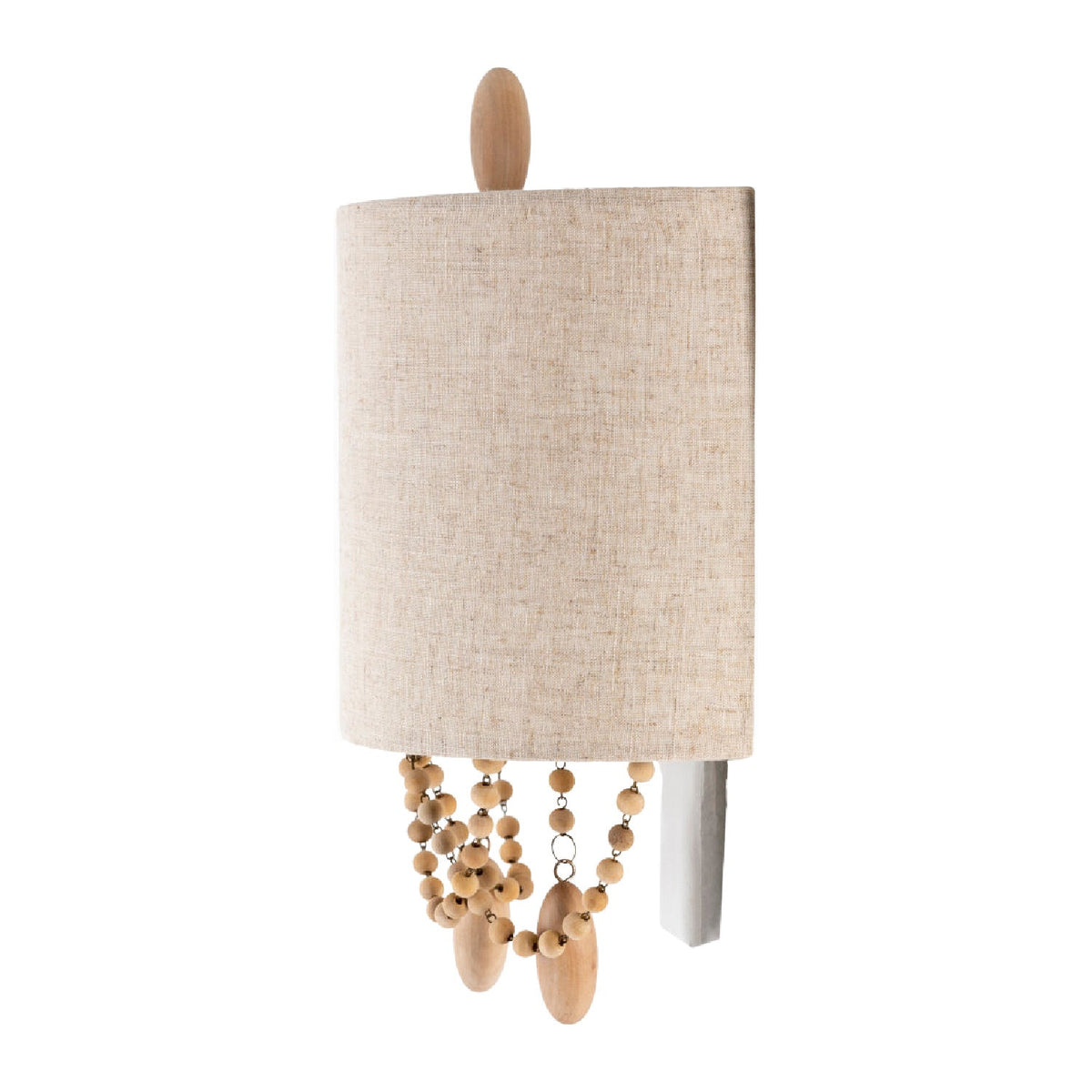 Modern European furniture - Beige Linen Beaded Wall Lamp - www.oroa.com