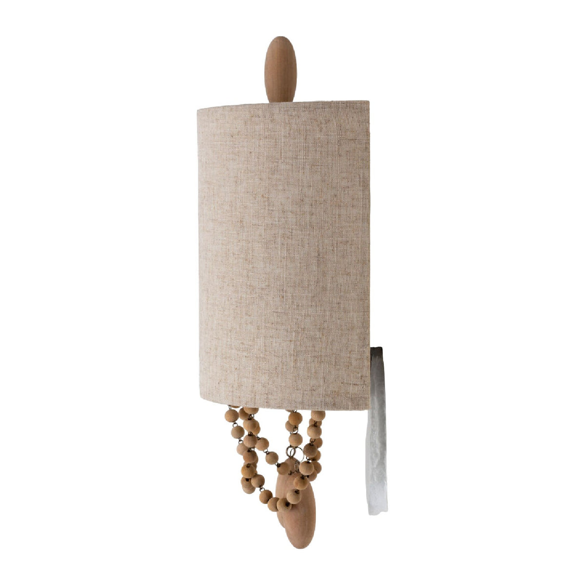 Modern European furniture - Beige Linen Beaded Wall Lamp - www.oroa.com