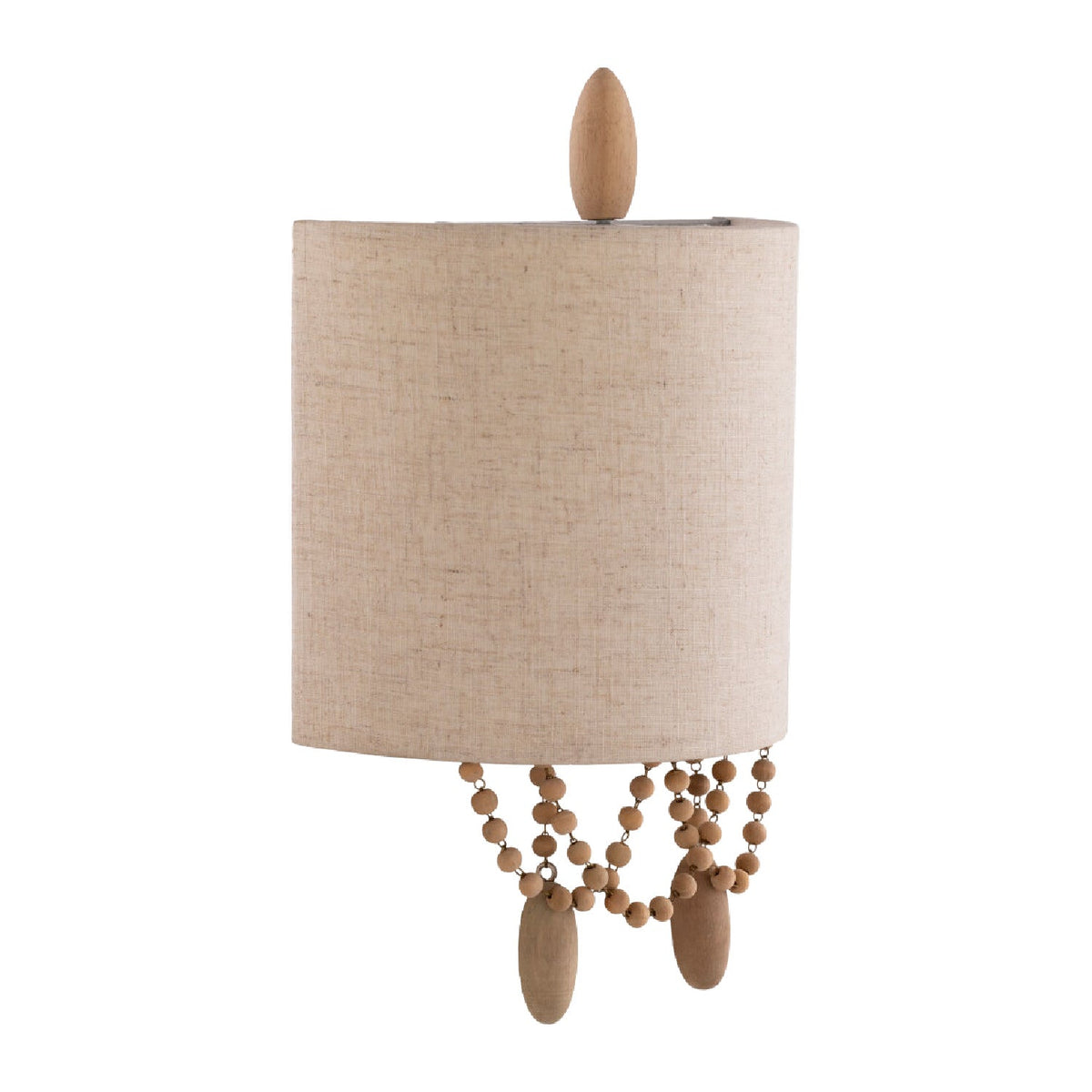 Modern European furniture - Beige Linen Beaded Wall Lamp - www.oroa.com
