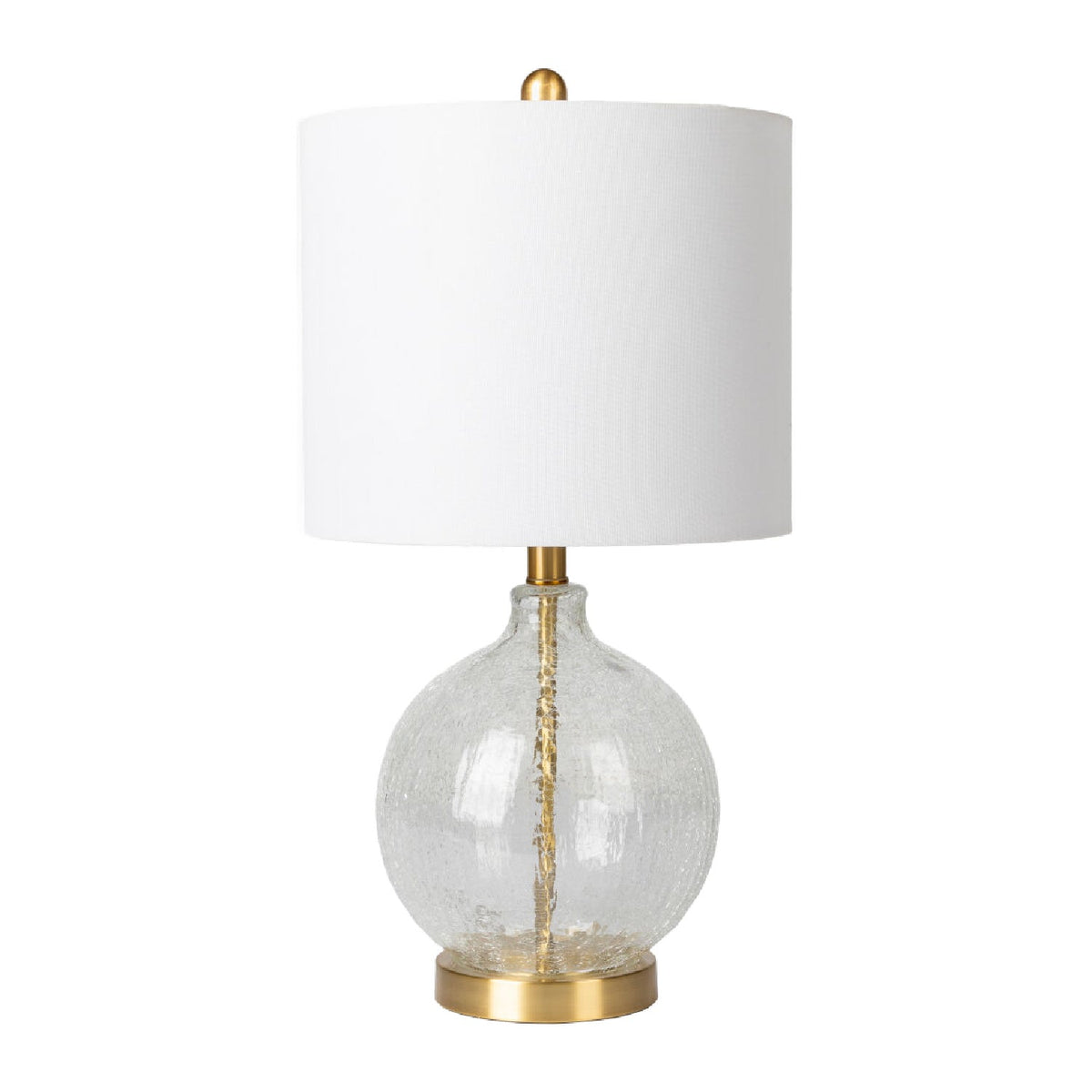 Modern European furniture - Crackle Clear Glass Table Lamp - www.oroa.com
