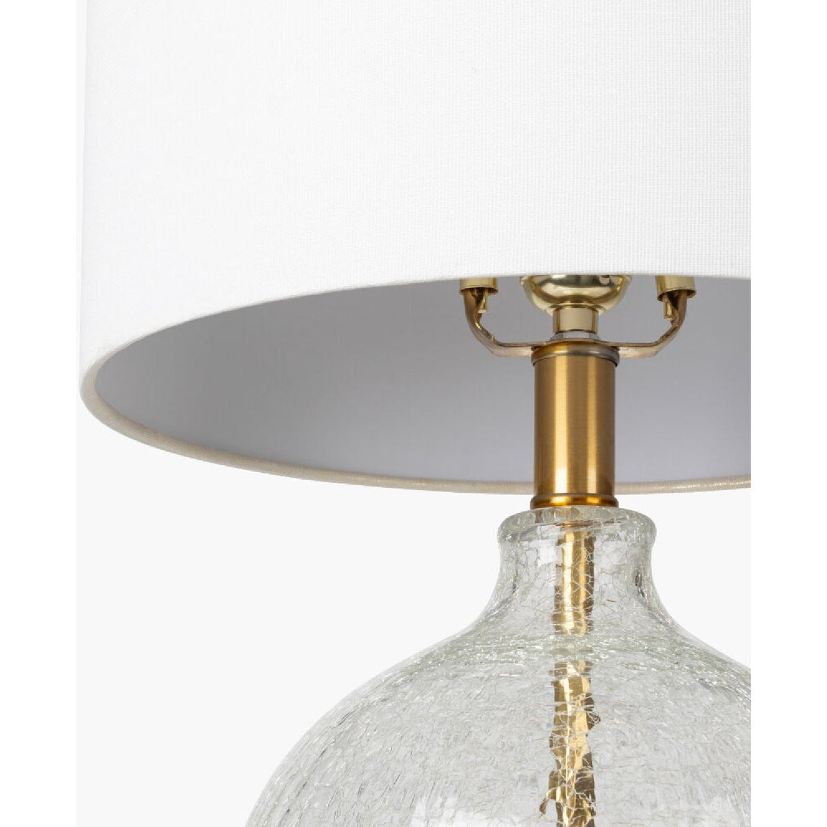 Modern European furniture - Crackle Clear Glass Table Lamp - www.oroa.com