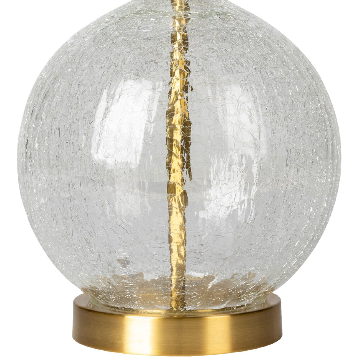 Modern European furniture - Crackle Clear Glass Table Lamp - www.oroa.com