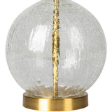 Modern European furniture - Crackle Clear Glass Table Lamp - www.oroa.com