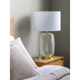 Modern European furniture - Crackle Clear Glass Table Lamp - www.oroa.com