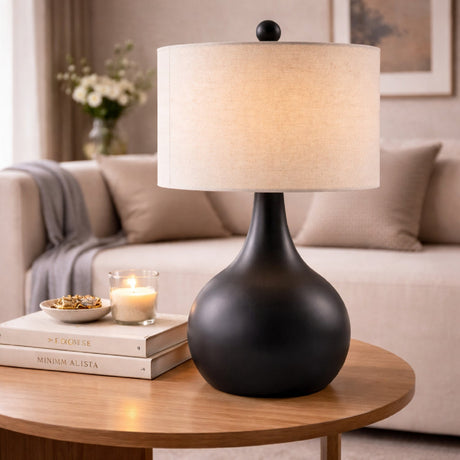 Modern European furniture - Ceramic Vase-Inspired Table Lamp - www.oroa.com