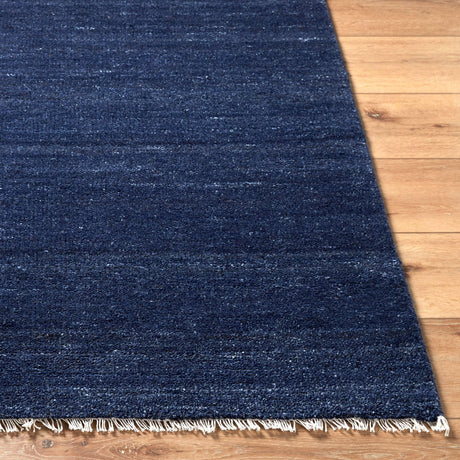 Modern European furniture - Blue Wool Fringed Table Runner - www.oroa.com