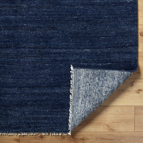 Modern European furniture - Blue Wool Fringed Table Runner - www.oroa.com