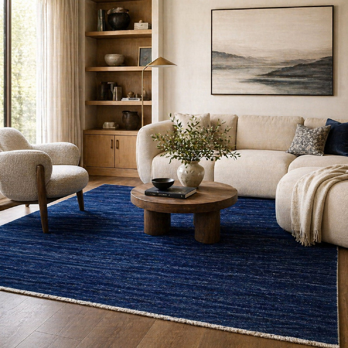 Modern European furniture - Hand-Knotted Wool Fringed Carpet - www.oroa.com