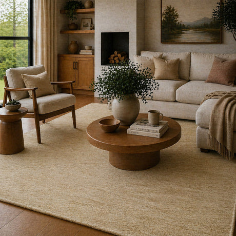 Modern European furniture - Hand-Knotted Wool Fringed Carpet - www.oroa.com
