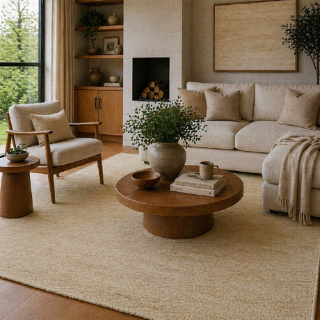 Modern European furniture - Hand-Knotted Wool Fringed Carpet - www.oroa.com