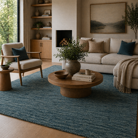 Modern European furniture - Hand-Knotted Wool Fringed Carpet - www.oroa.com