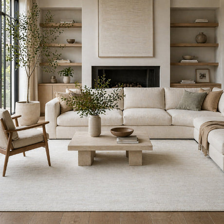 Modern European furniture - Hand-Knotted Wool Fringed Carpet - www.oroa.com
