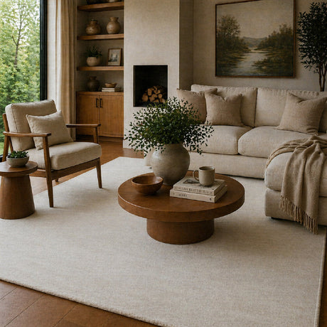 Modern European furniture - Hand-Knotted Wool Fringed Carpet - www.oroa.com