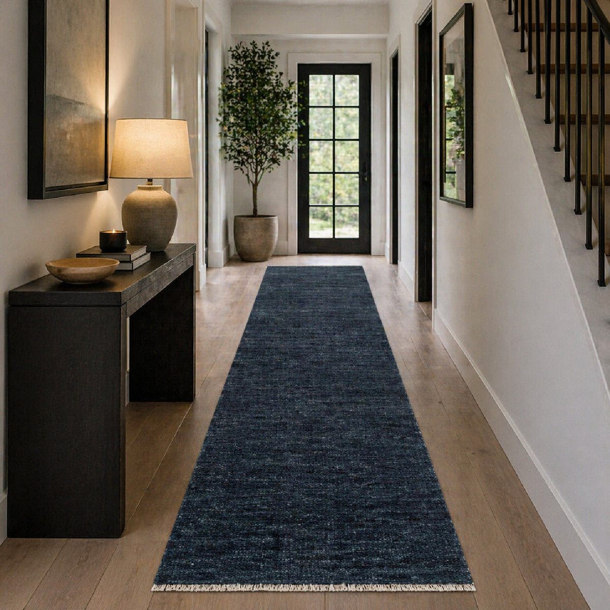 Modern European furniture - Hand-Knotted Wool Table Runner - www.oroa.com