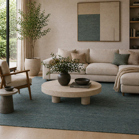 Modern European furniture - Hand-Knotted Wool Fringed Carpet - www.oroa.com
