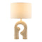 Modern European furniture - Wavy Carved Base Table Lamp - www.oroa.com