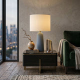 Modern European furniture - Hand-Painted Concrete Table Lamp - www.oroa.com