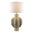 Modern European furniture - Gray Scuptured Accent Table Lamp - www.oroa.com