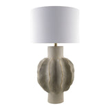 Modern European furniture - Gray Scuptured Accent Table Lamp - www.oroa.com