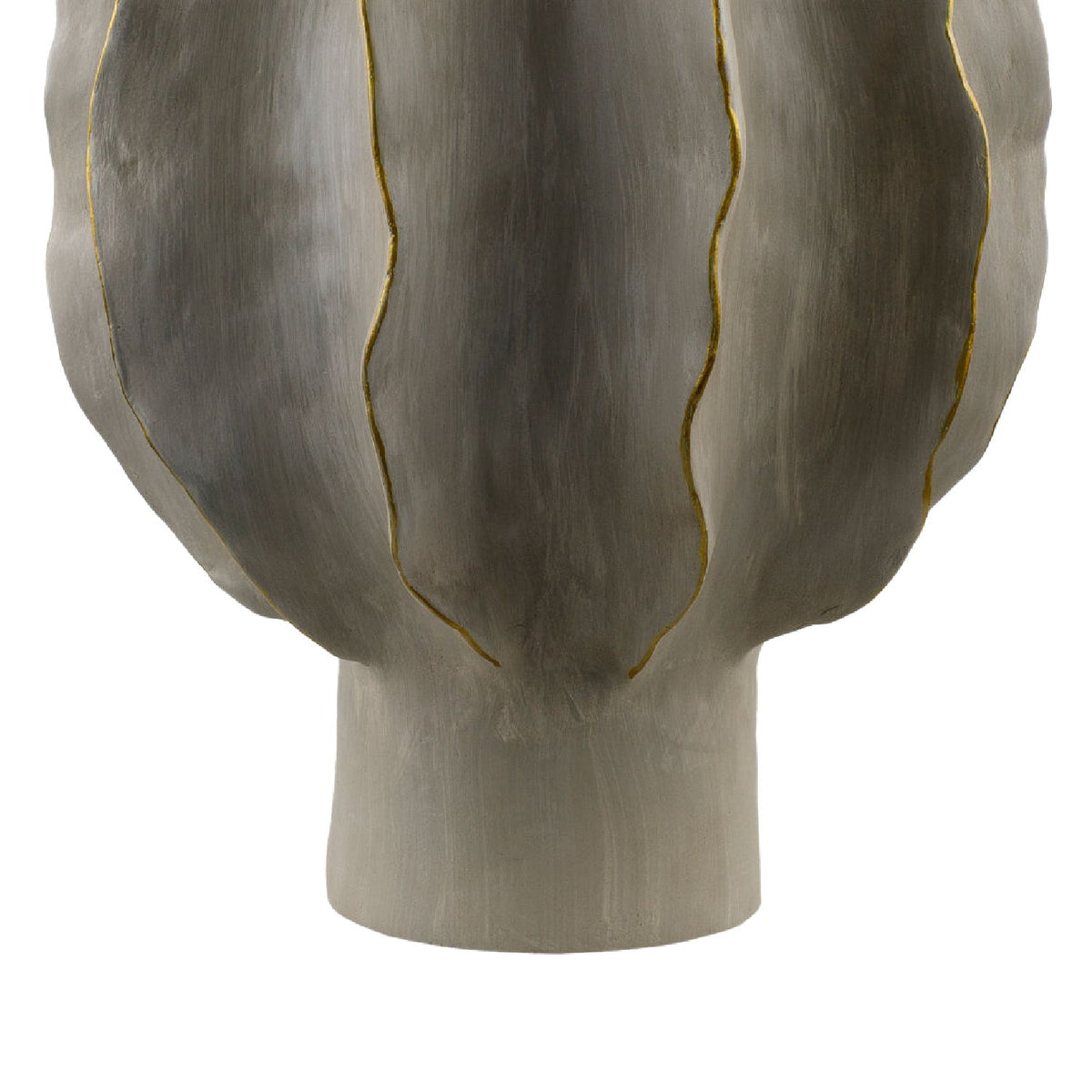 Modern European furniture - Gray Scuptured Accent Table Lamp - www.oroa.com