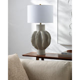 Modern European furniture - Gray Scuptured Accent Table Lamp - www.oroa.com