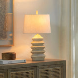 Modern European furniture - Painted Cream Accent Table Lamp - www.oroa.com