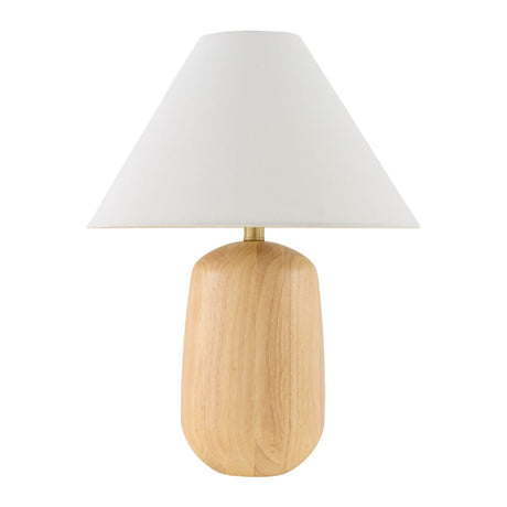 Modern European furniture - Beige Wood Veneer Table Lamp - www.oroa.com