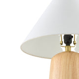 Modern European furniture - Beige Wood Veneer Table Lamp - www.oroa.com