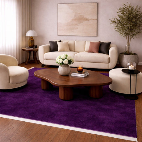 Modern European furniture - Hand-Loomed Wool Fringe Square Carpet - www.oroa.com