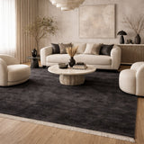 Modern European furniture - Hand-Loomed Wool Fringe Square Carpet - www.oroa.com