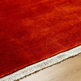 Hand-Loomed Wool Fringe Table Runner | Kuda Home Evergreen