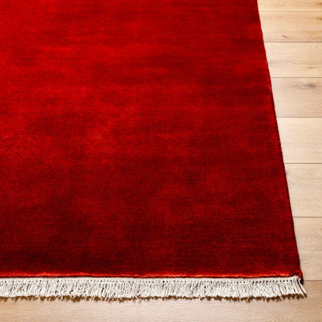 Hand-Loomed Wool Fringe Table Runner | Kuda Home Evergreen