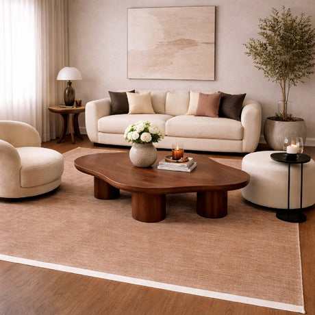 Modern European furniture - Hand-Loomed Wool Fringe Square Carpet - www.oroa.com