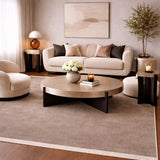 Modern European furniture - Hand-Loomed Wool Fringe Square Carpet - www.oroa.com