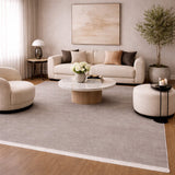 Modern European furniture - Hand-Loomed Wool Fringe Square Carpet - www.oroa.com