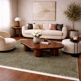 Modern European furniture - Hand-Loomed Wool Fringe Square Carpet - www.oroa.com