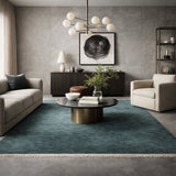 Modern European furniture - Hand-Loomed Wool Fringe Square Carpet - www.oroa.com