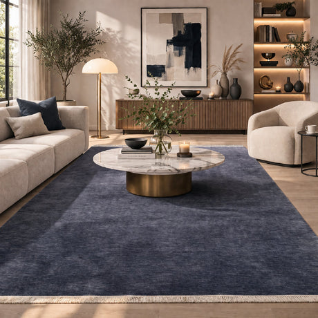 Modern European furniture - Hand-Loomed Wool Fringe Square Carpet - www.oroa.com