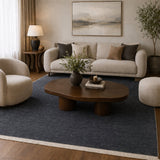 Modern European furniture - Hand-Loomed Wool Fringe Square Carpet - www.oroa.com