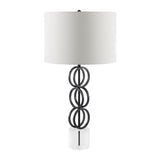 Modern European furniture - Metal Rings Accent Table Lamp - www.oroa.com